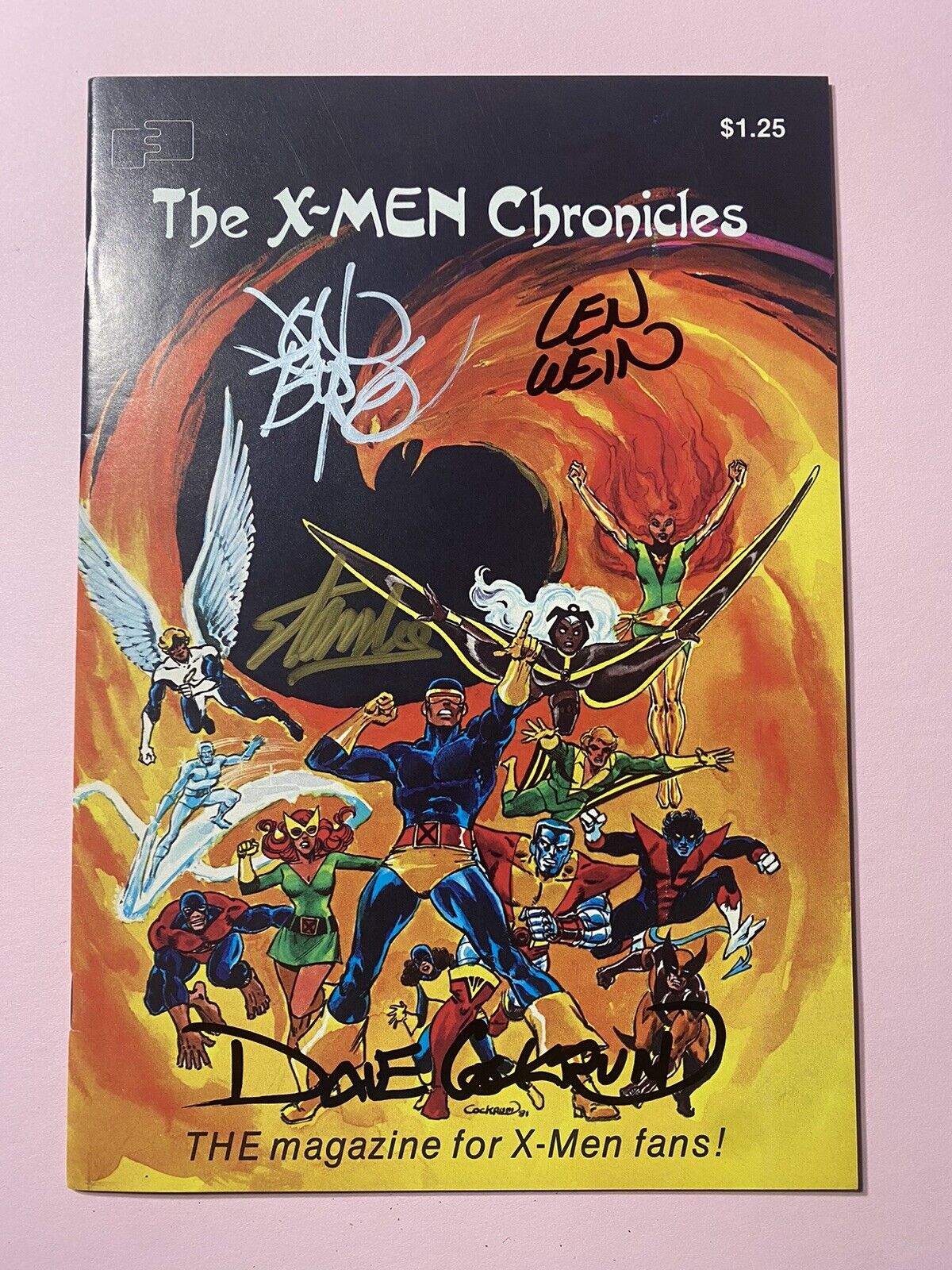 X-Men Chronicles #1 Signed Stan Lee, John Byrne, Cockrum & Wein FANTACO 1981 VF+