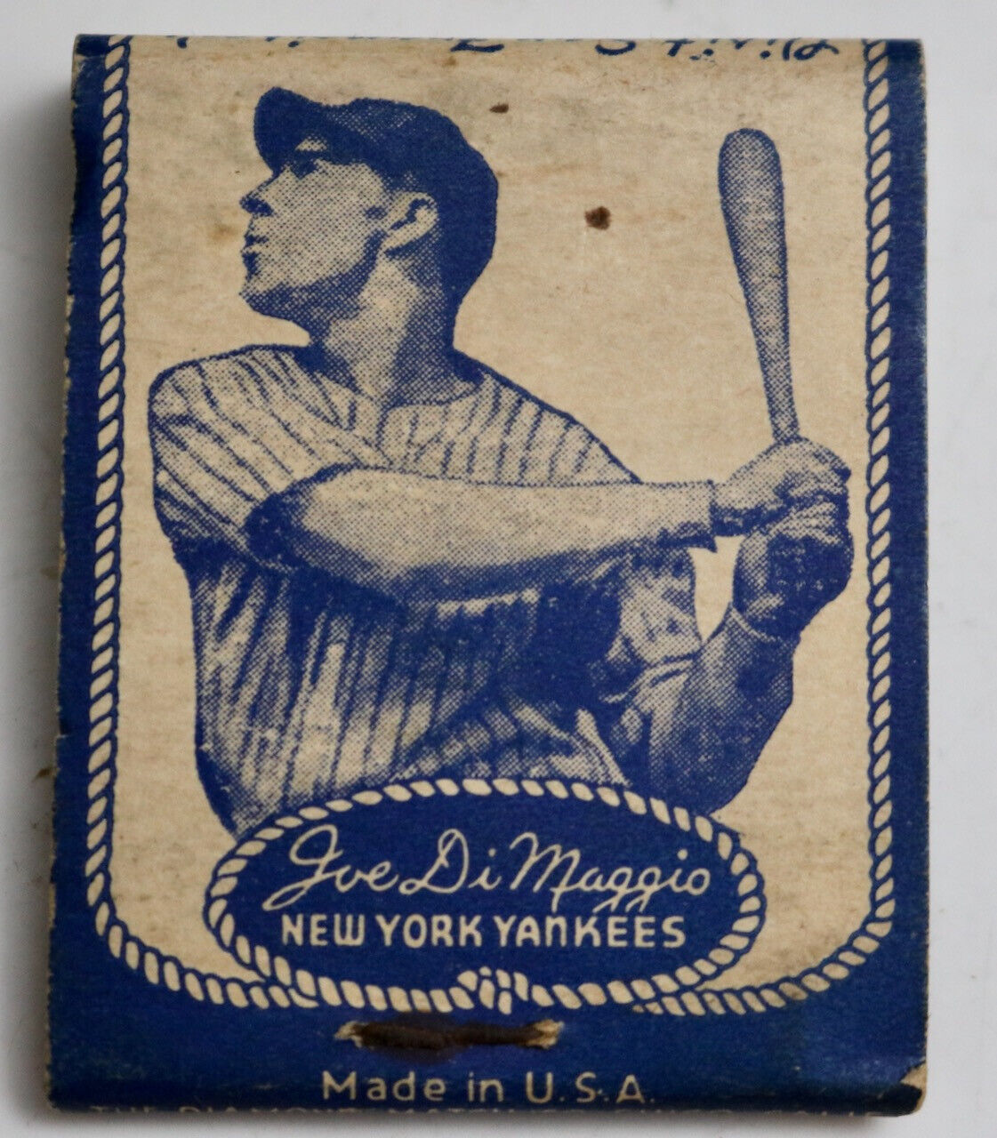 JOE DI MAGGIO'S GROTTO vintage 1930's matchbook advertising