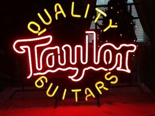Quality Guitars Taylor Neon Light Sign 20\
