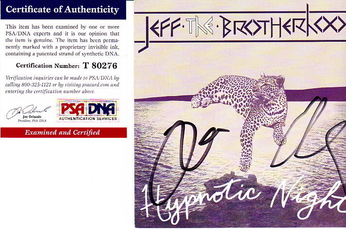 Jeff The Brotherhood signed autographed Hypnotic Nights CD Jake Jamin PSA DNA 