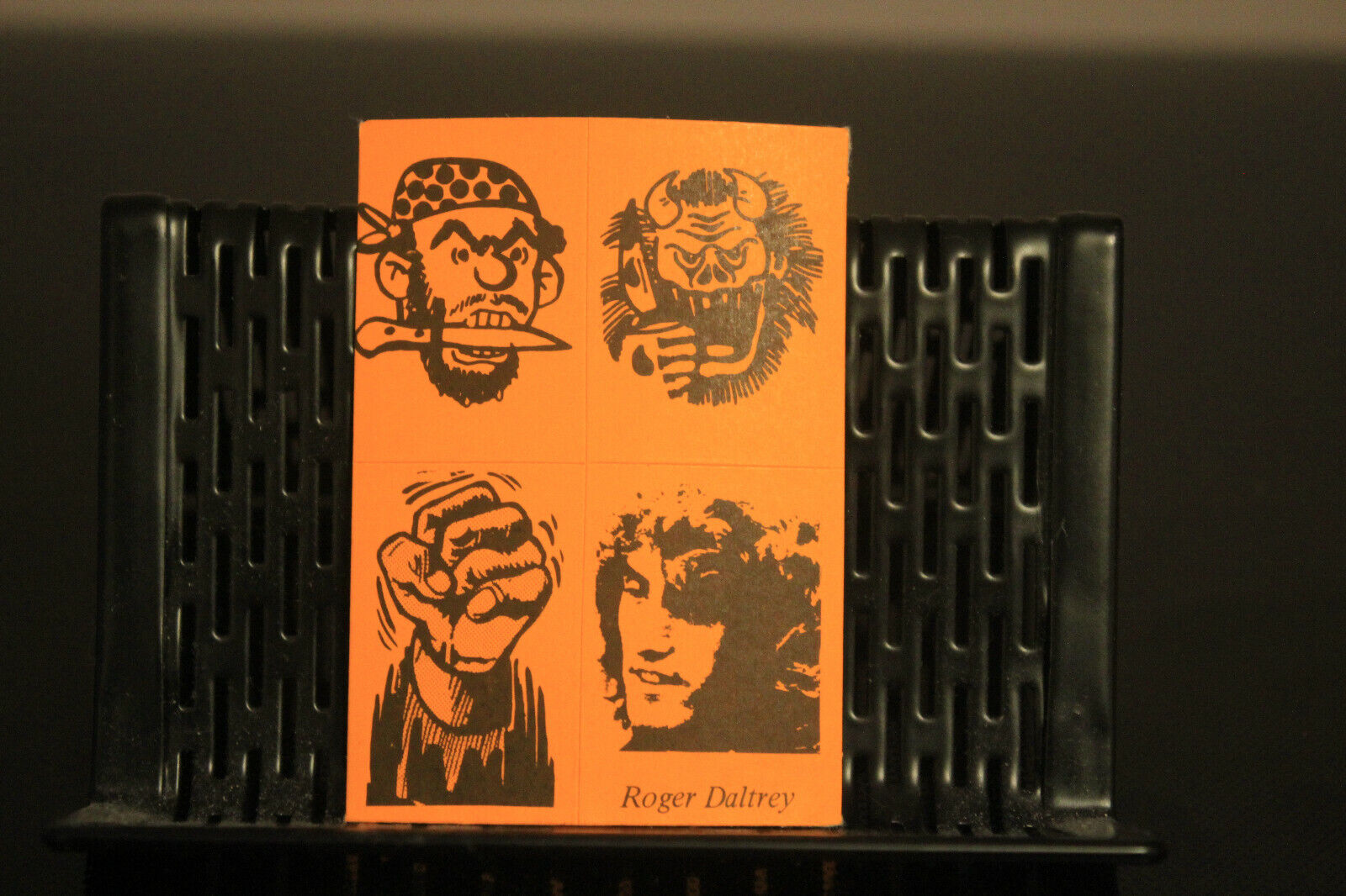 1972  Roger Daltrey  Monty Gum Hobby Stickers Very Rare Orange Variation