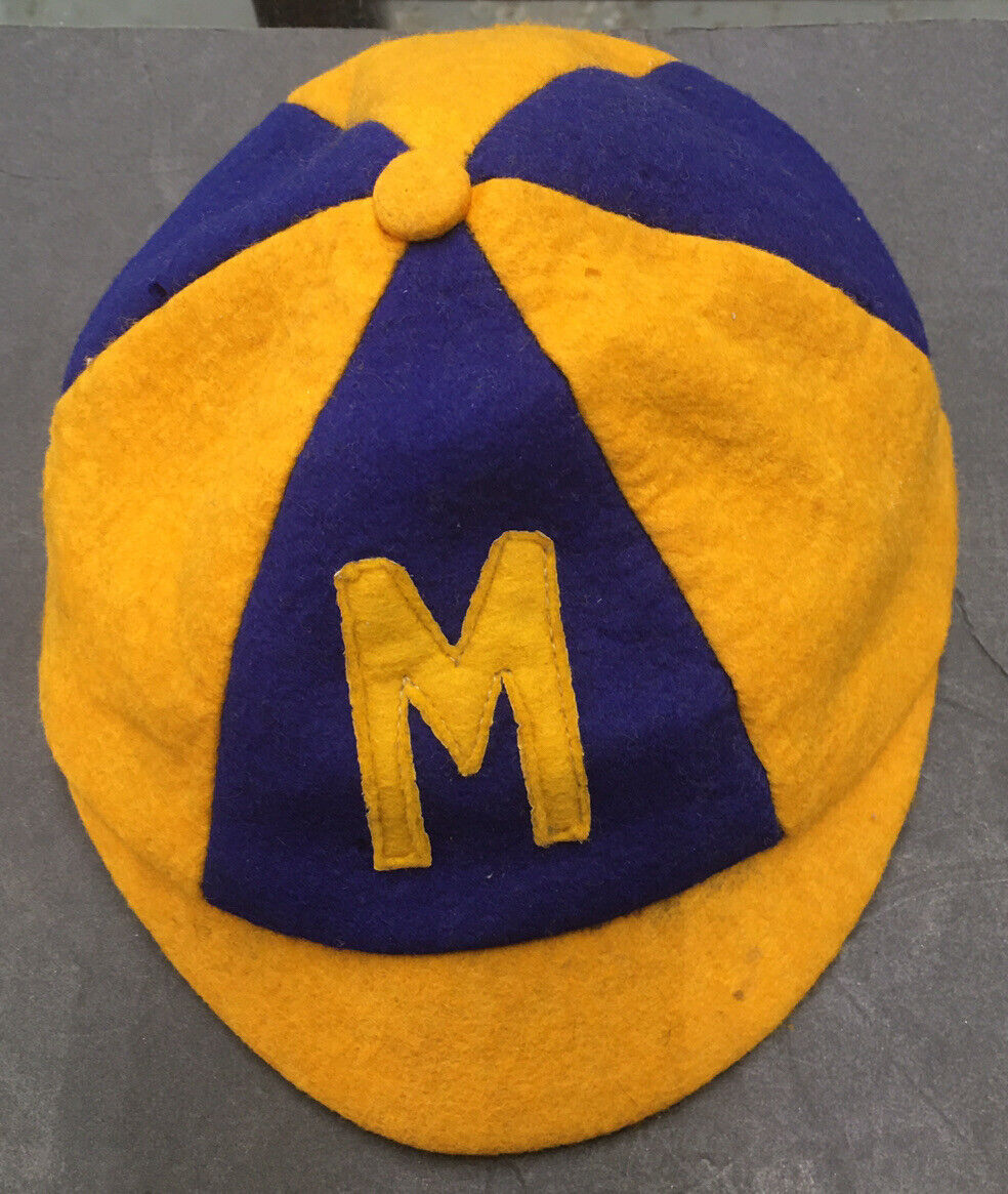 Vintage 1960\'s Murray State University Freshmen Beanie - Blue & Gold