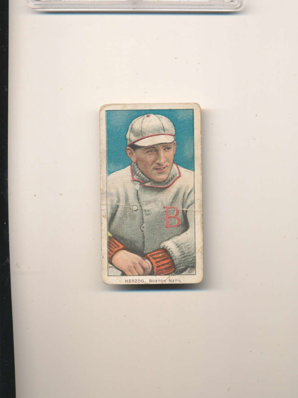 1909 t206  card Buck Herzog boston braves gd bxmt2