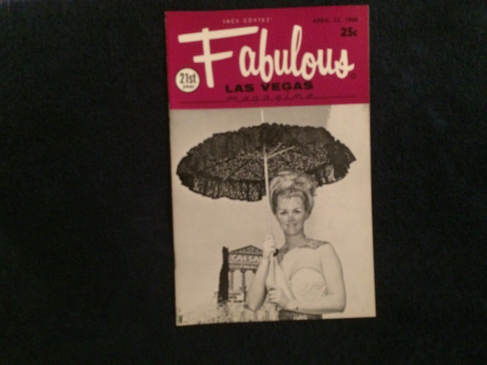 Fabulous Las Vegas Magazine Frankie Laine Ruth Angione Julia Sbardella 4/13/1968