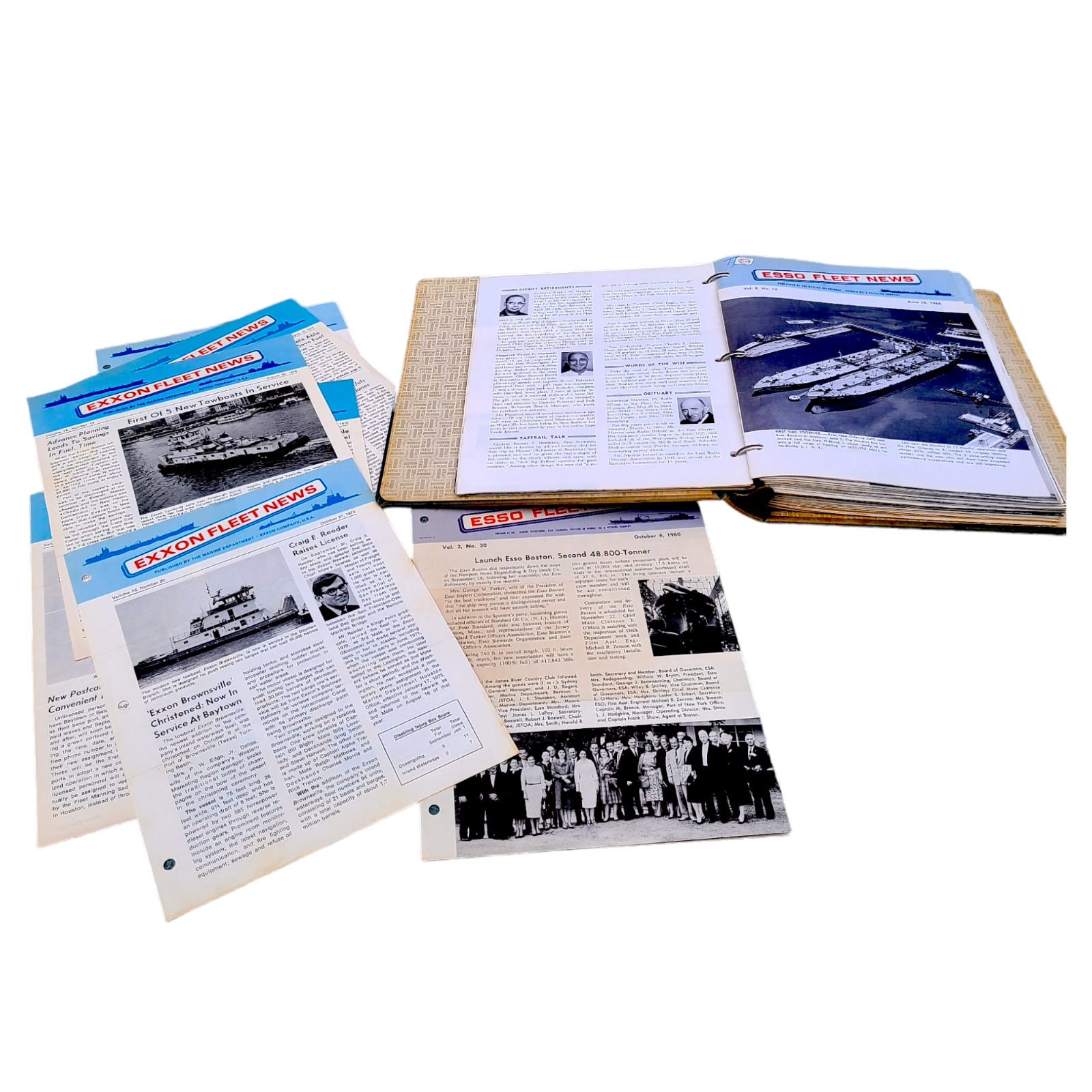 RARE 1960s ESSO Fleet News Photo Newsletter About Ships Tankers Over 100 Issues