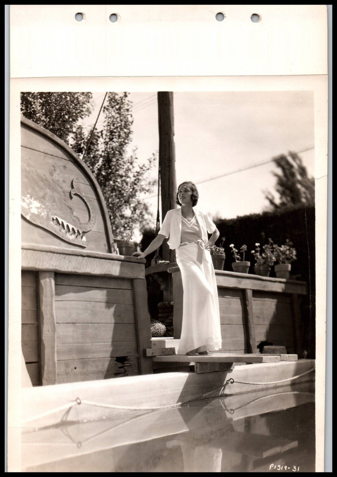 Hollywood Beauty Adrienne AMES STUNNING PORTRAIT STYLISH POSE 1930s Photo 690