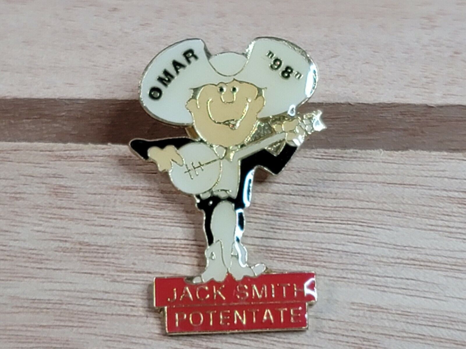 Vintage Omar 1998 Jack Smith Potentate Shriners Lapel Hat Pin