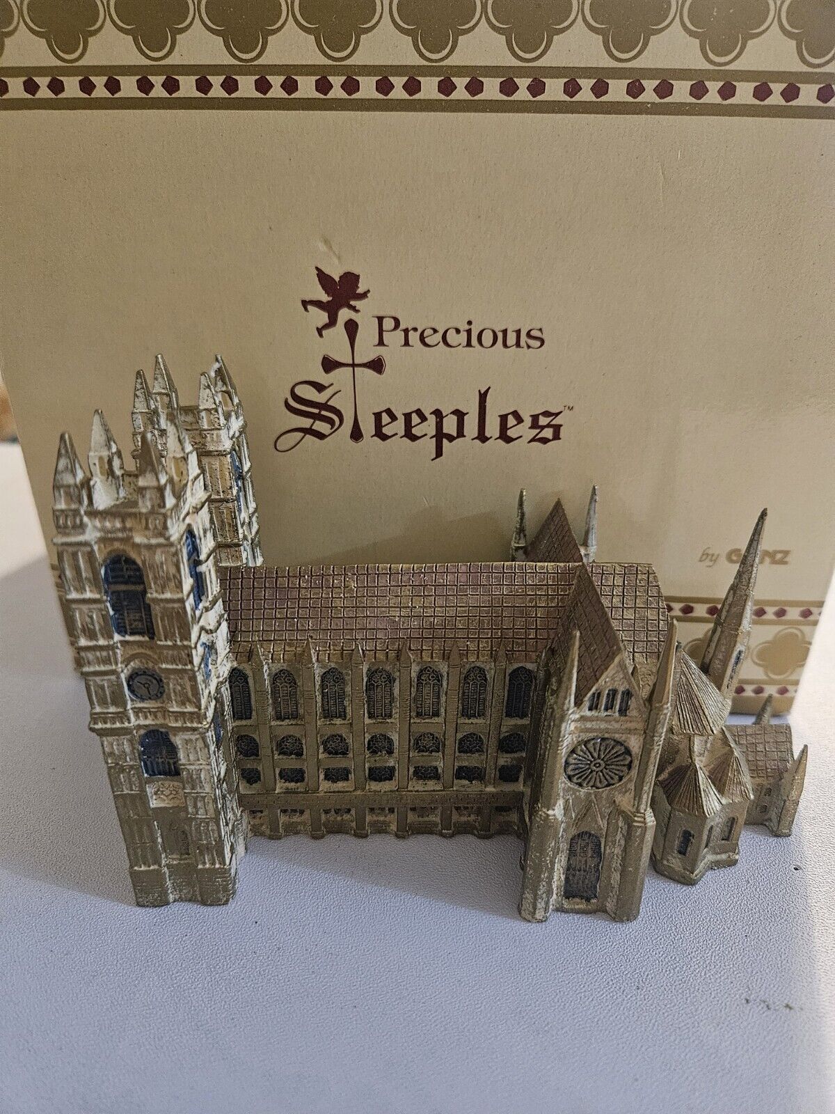 Vintage Ganz Precious Steeples Westminster Abbey  NOS w/Box & COA #2395