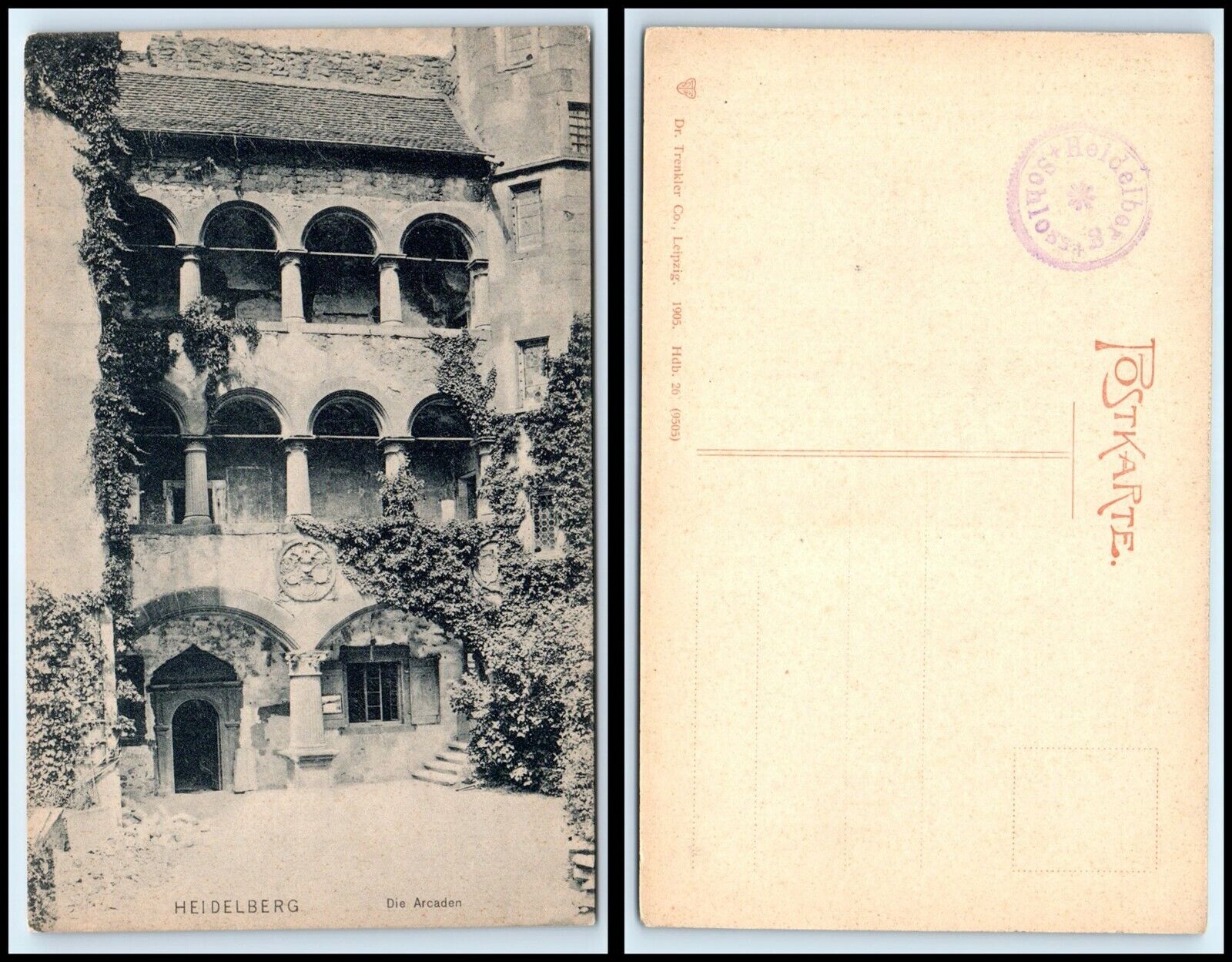 GERMANY Postcard - Heidelberg, Die Arcaden N18