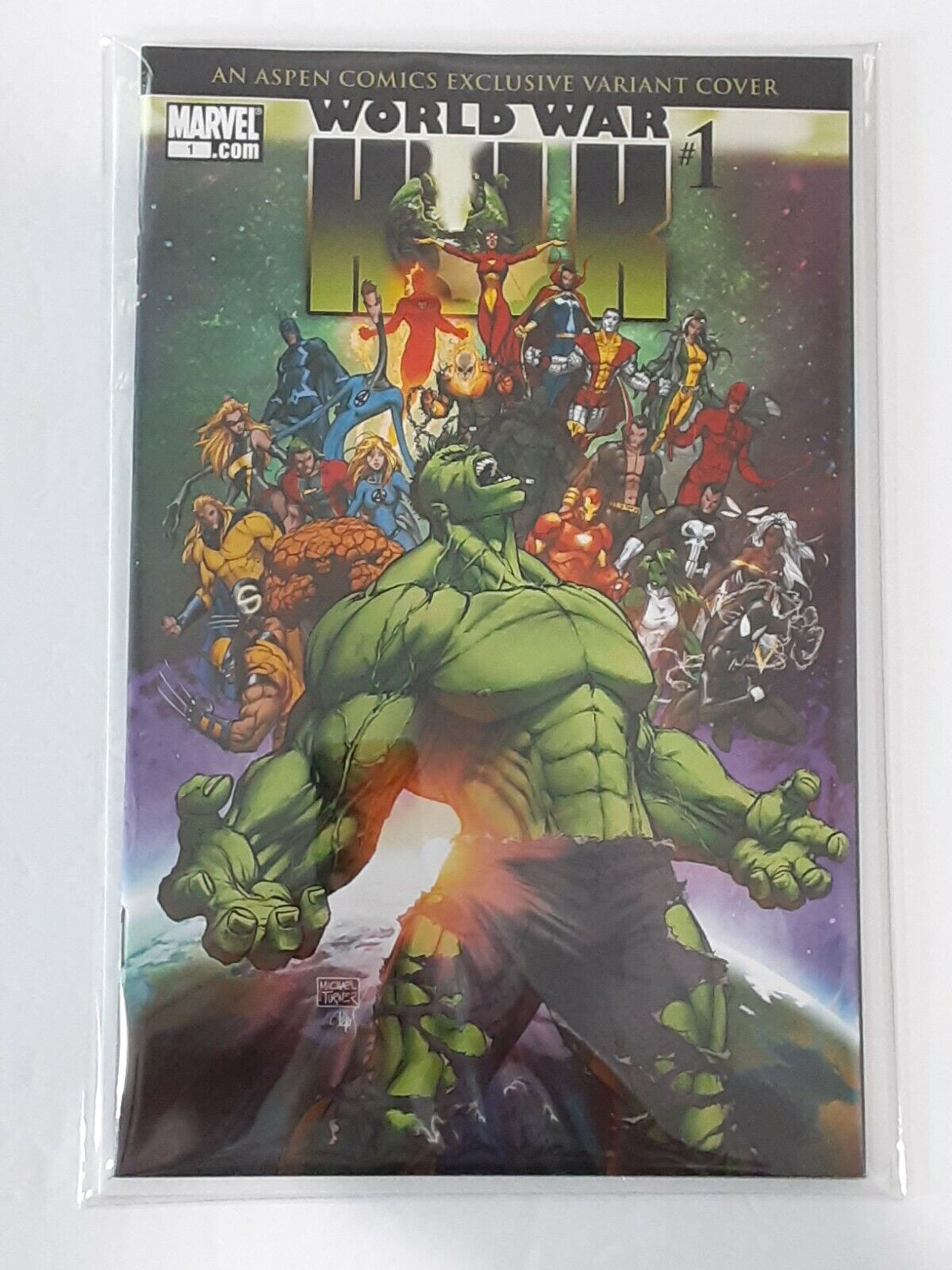 World War Hulk #1 🔥UNTOUCHED🔥 Aspen Variant Cover  Michael Turner SUPER RARE 