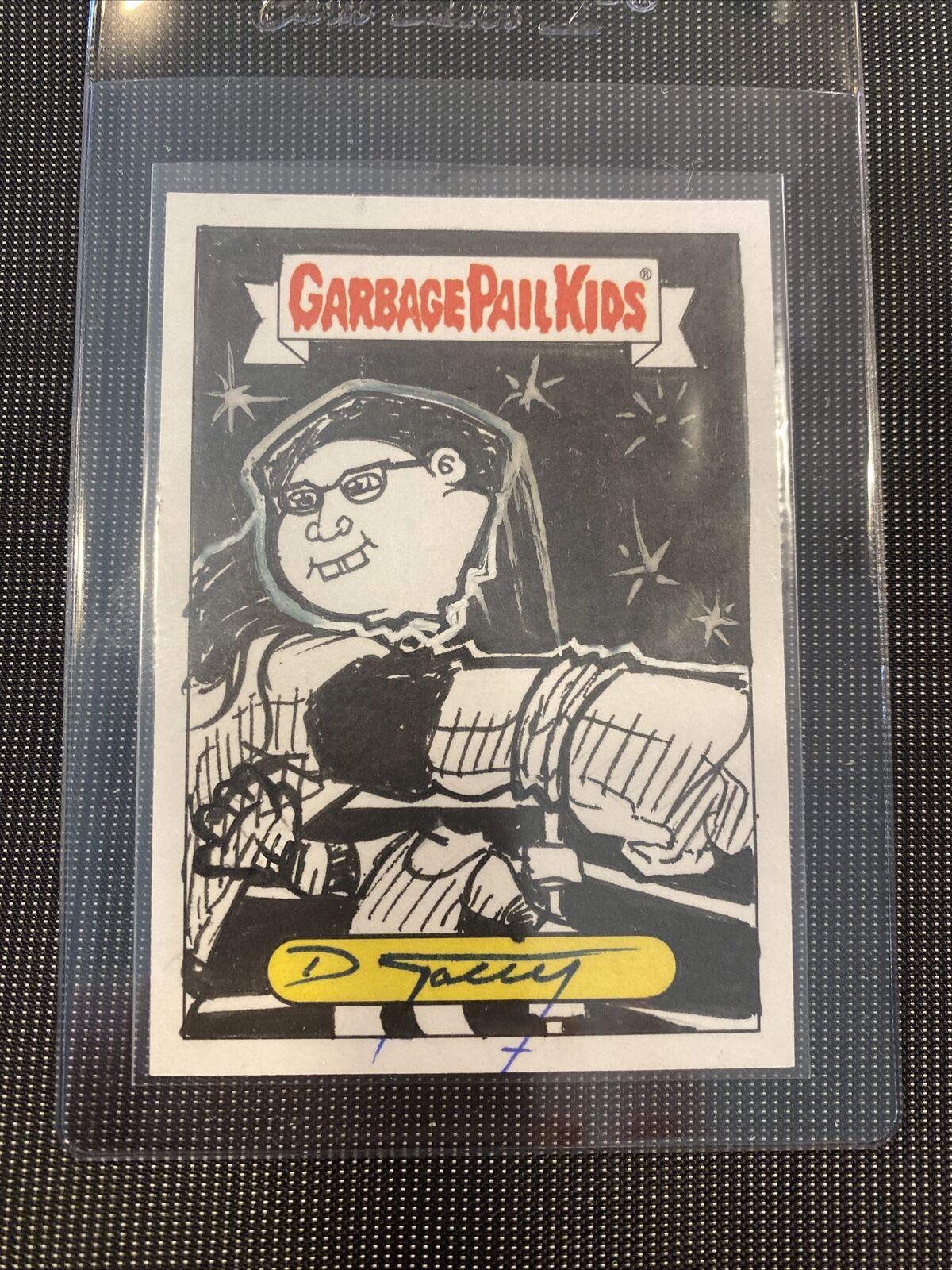 DAVE GACEY OFFICIAL SKETCH CARD GPK 2017 Battle of the Bands  (1/1)