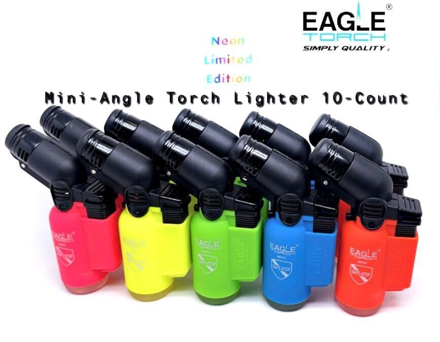 Eagle Neon Limited Edition Torch Windproof Refillable Lighter (10-Count)