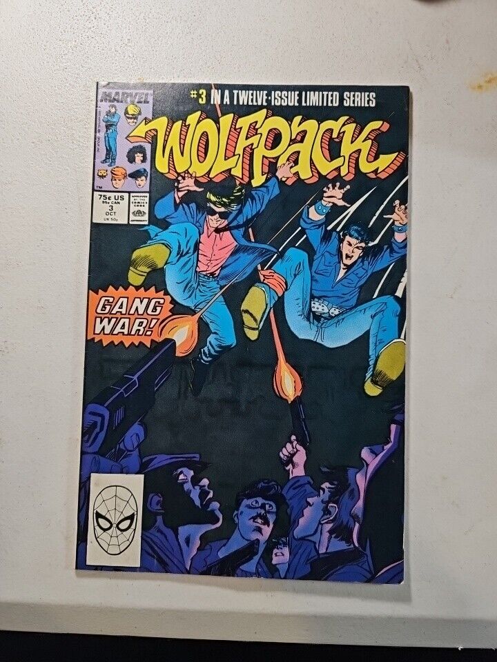 Wolfpack Vol. 1 No. 3 October 1988 Marvel Comics Bagged And Boarded
