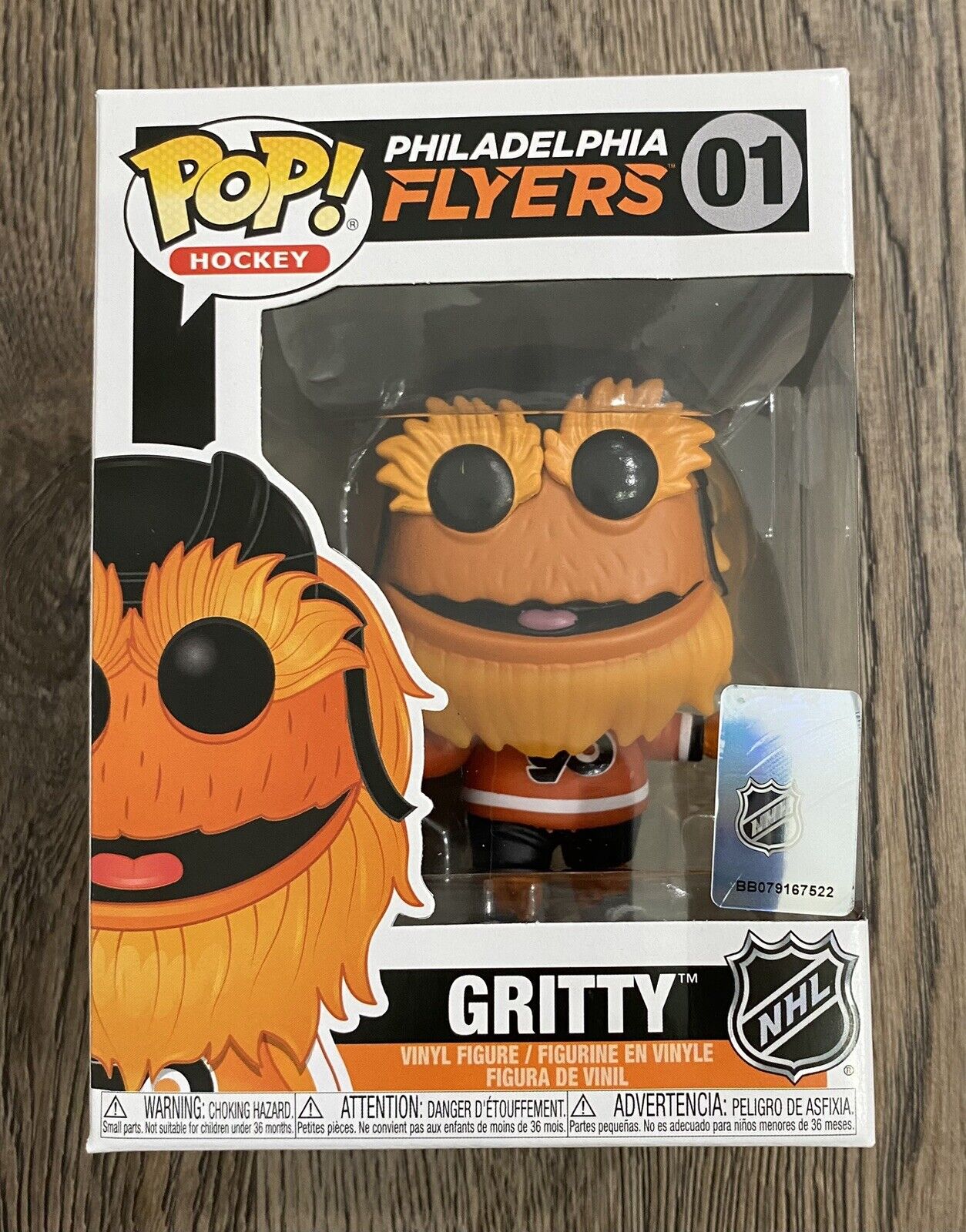 Funko Pop NHL Hockey - Philadelphia Flyers: Gritty (Mascot) #01 w/ Protector