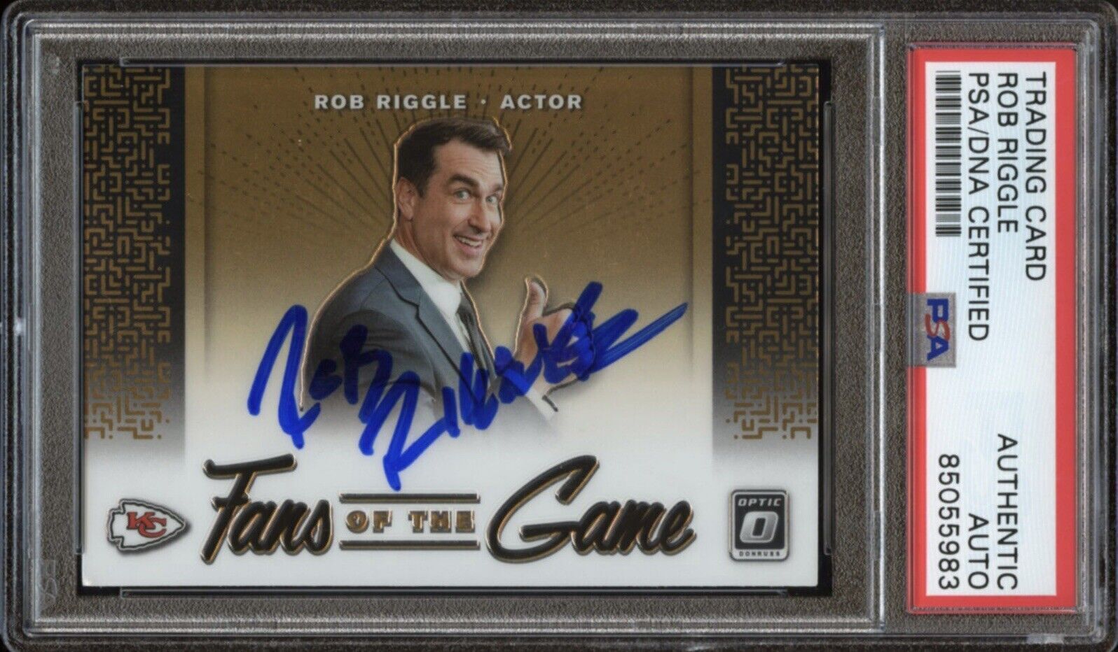 2019 Panini Donruss Fans Of The Game #FTG-2 Rob Riggle Auto PSA/DNA Authentic