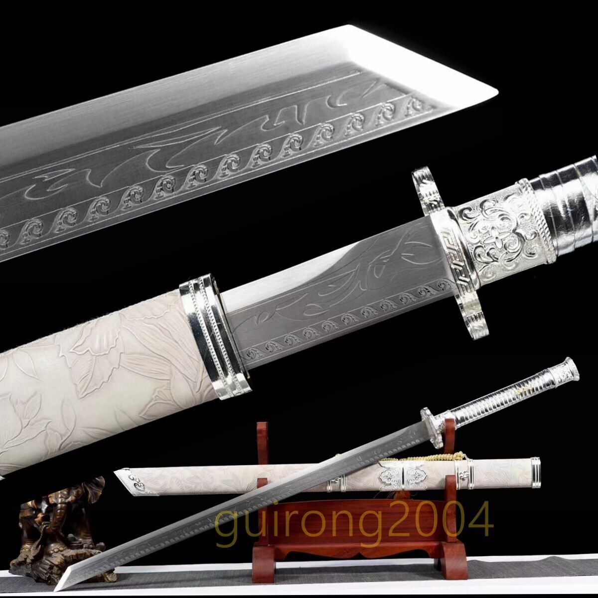 Battle Ready Chinese Kung Fu Sword Sharp Tang Dao 1095 Carbon Steel Blade Saber