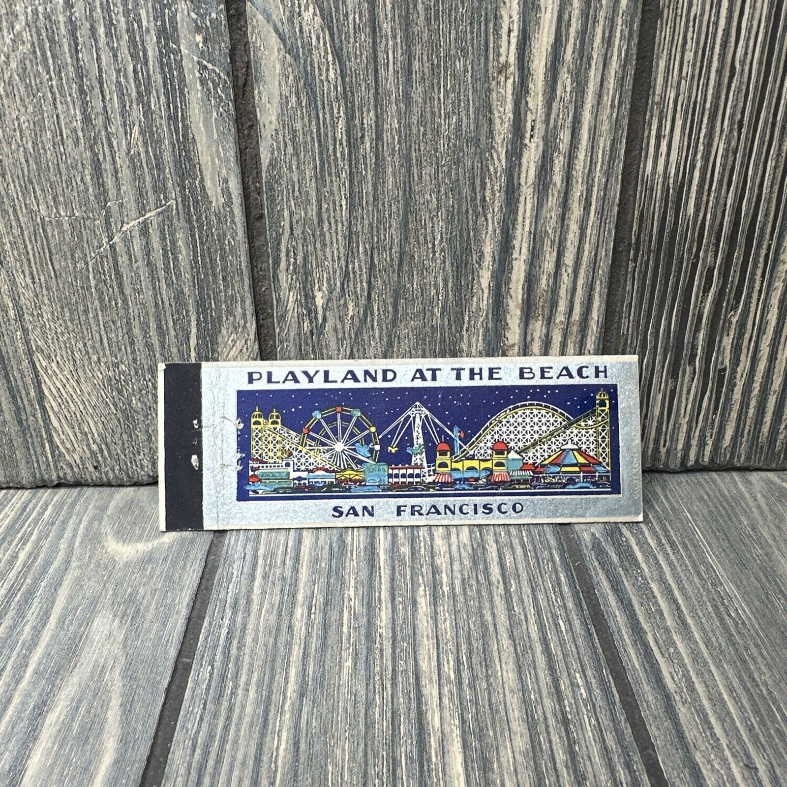 Vtg Playland at the Beach San Francisco Matchbook Cover Advertisement