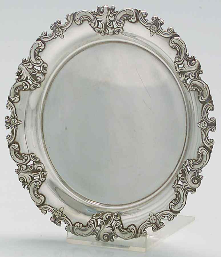 Wallace Silver Grande Baroque  Sterling Pierced Bread and Butter Plate 1986760