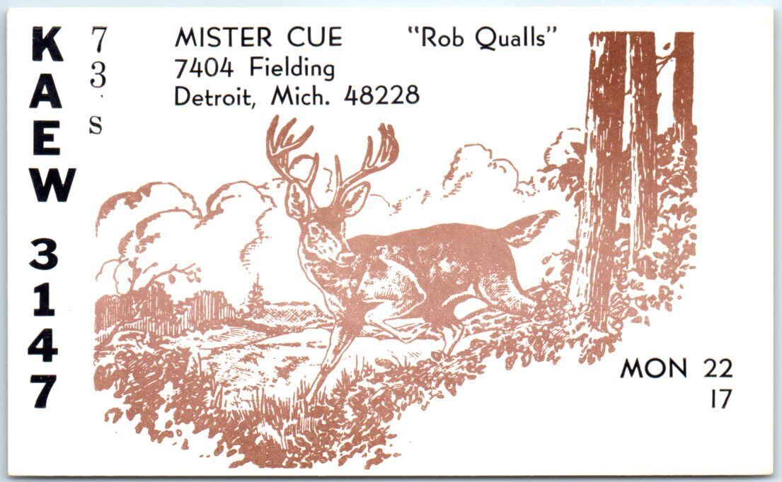 Deer - Rob Qualls - Mister Cue - 7404 Fielding, Detroit, Michigan, 48228, USA