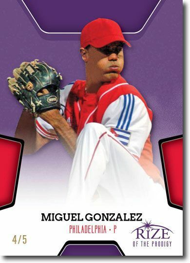 MIGUEL ALFREDO GONZALEZ 2013 Rize Rookie PURPLE Paragon PRODIGY RC #/5