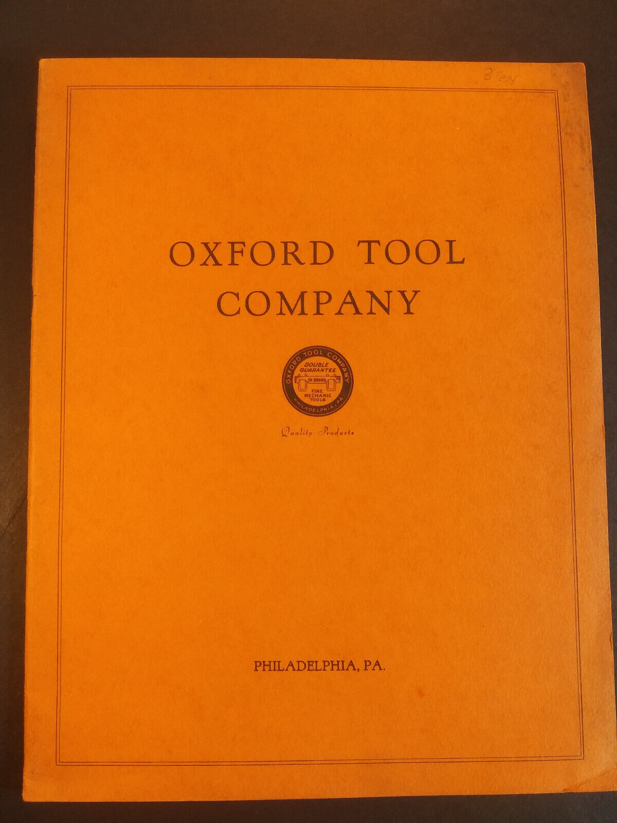 Rare Vintage c1940-45 Oxford Tool Company Catalog Philadelphia Pennsylvania