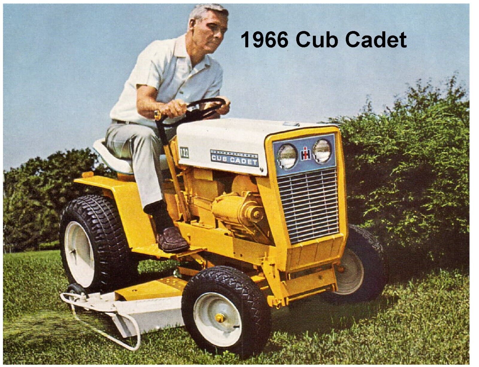 1966 Cub Cadet Lawn Tractor Refrigerator / Tool Box  Magnet
