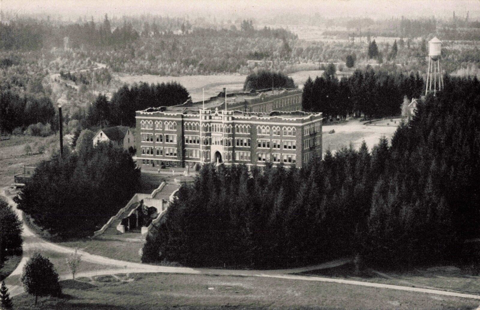 St. Martin\'s Abbey College & High School Lacey Washington WA 1949 Postcard