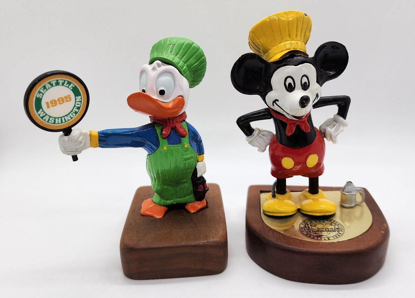 PRIDE LINES MICKEY MOUSE & DONALD DUCK RR FIGURES - TCA CONVENTIONS 1985 & 1995