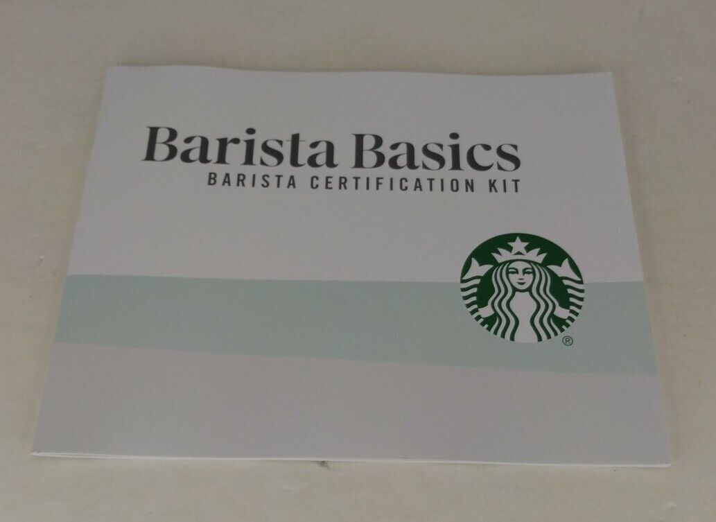 Starbucks Barista Basics Certification Kit Booklet Employee 