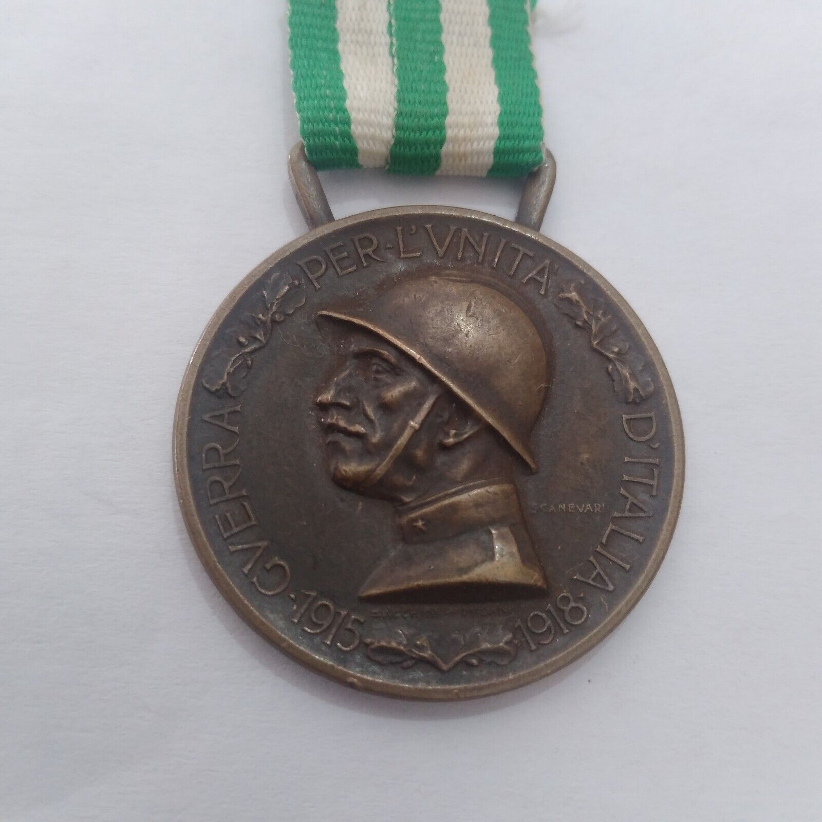 Original Decoration Italy Commemorative Medal Italo Austrian War 1915 1918 WW1
