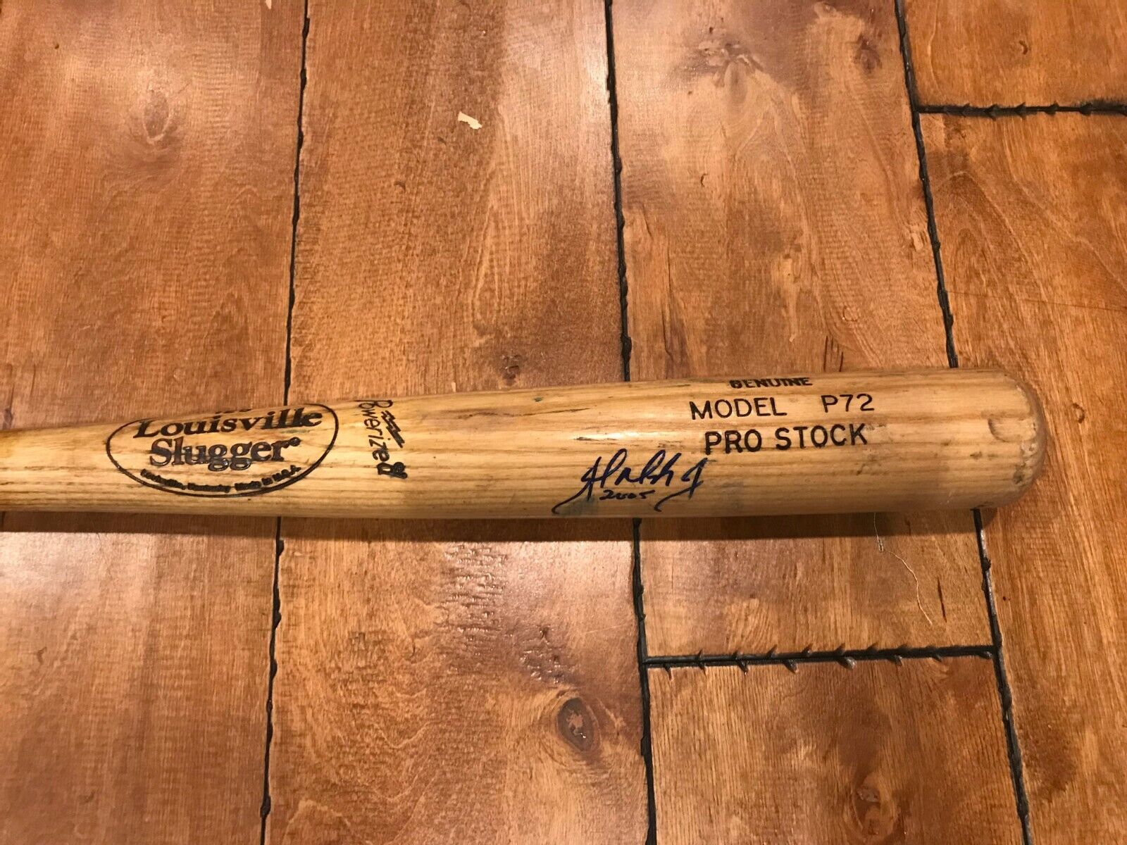 Philadelphia Phillies John Mayberry Jr Louisville Slugger Game Used bat SIGNED