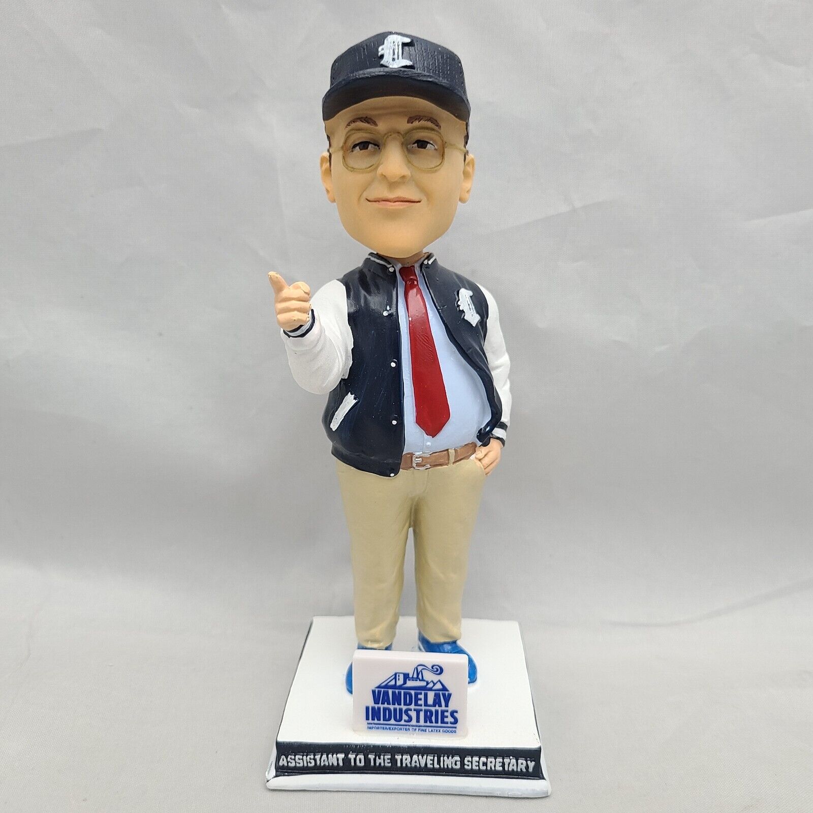 GEORGE COSTANZA Assistant to the Traveling Secretary Tigers Seinfeld Bobblehead1