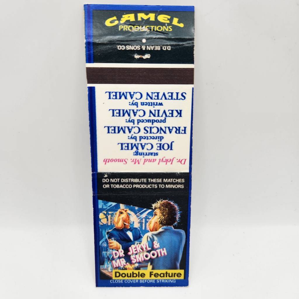 Vintage Matchbook Camel Cigarettes Dr. Jekyl & Mr. Smooth 1992