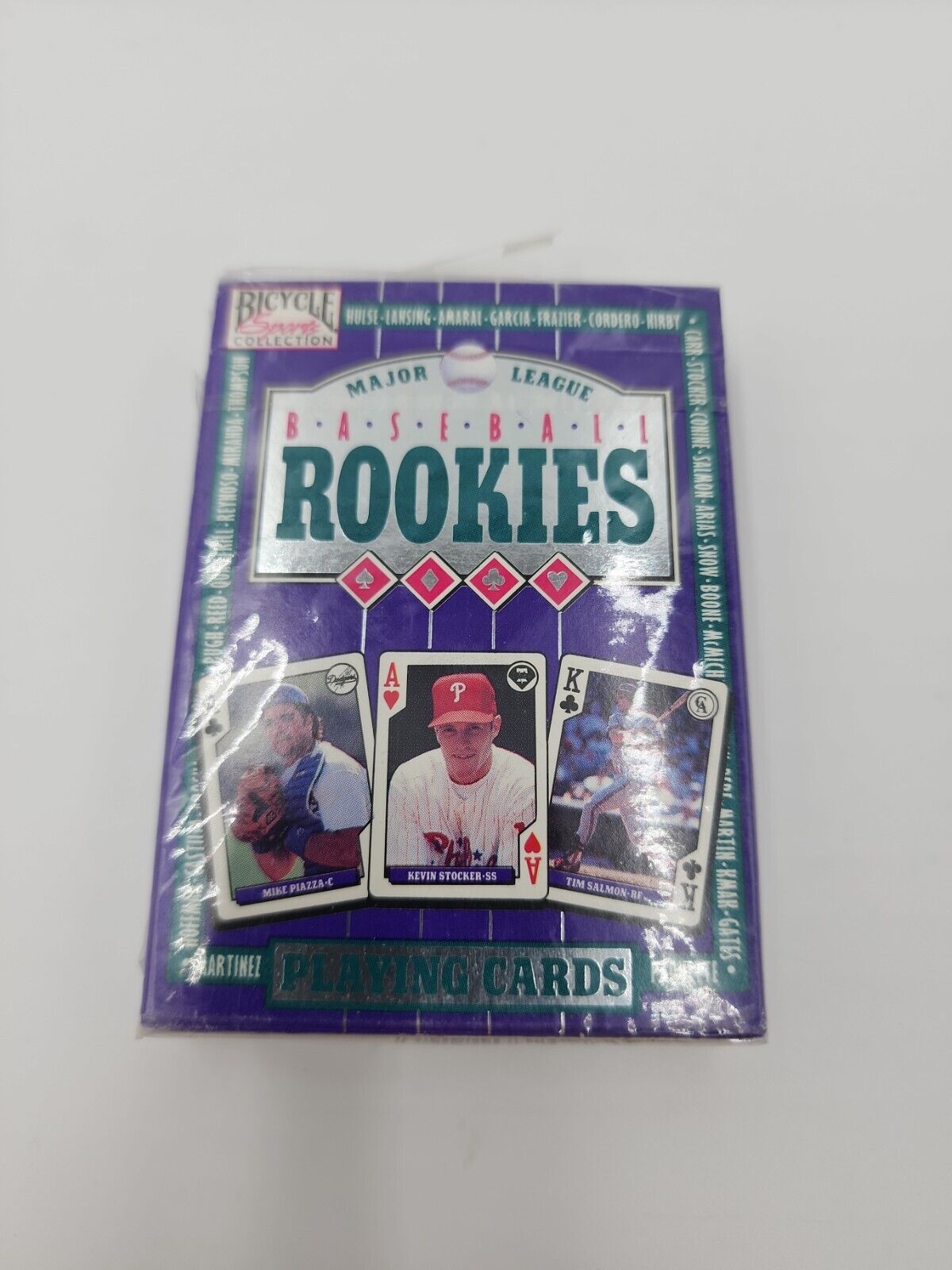1993 Baseball ACES Playing Cards Poker Deck SEALED Bicycle Sports PURPLE Pack
