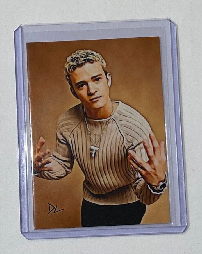 Justin Timberlake Limited Edition Artist Signed “Pop Icon” Trading Card 1/10