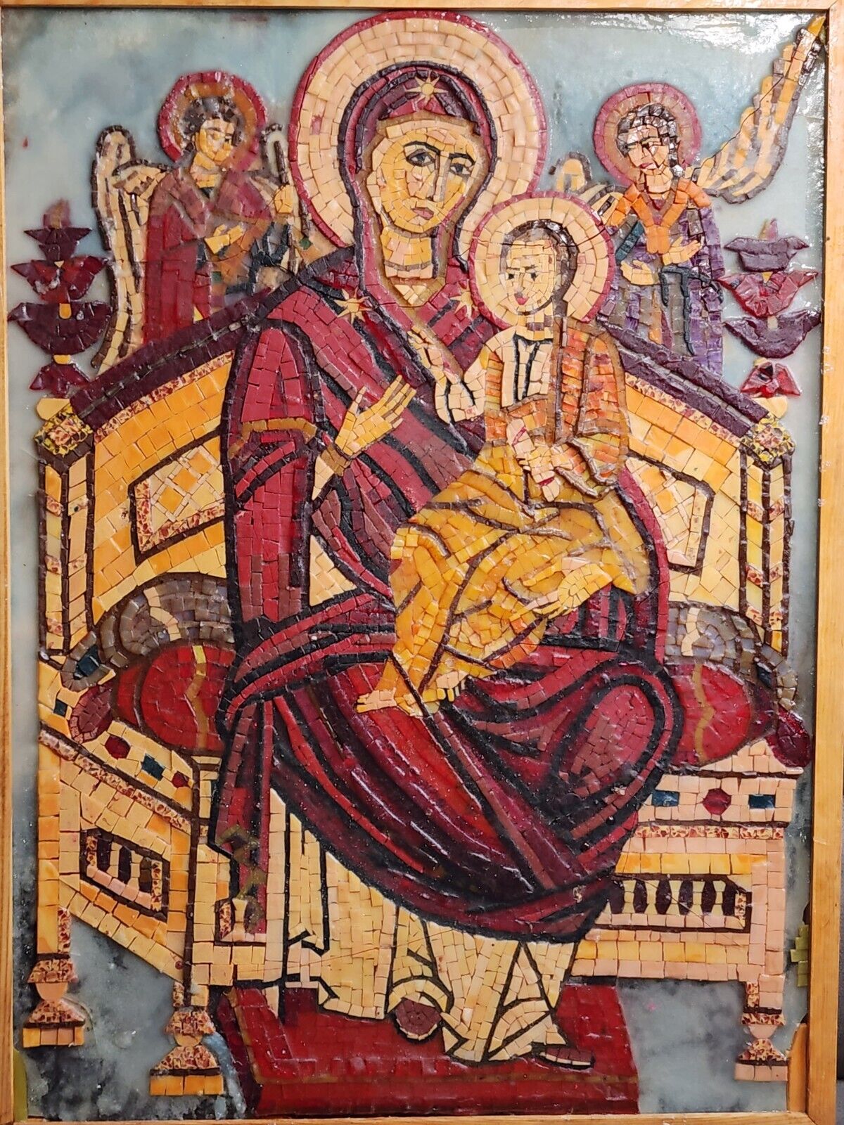 Beautiful Mother Of Jesus, Mary Mosia Wall Art Faturan