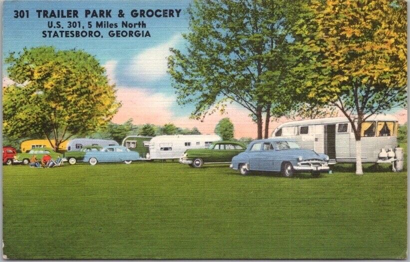 1950s STATESBORO, Georgia Postcard \