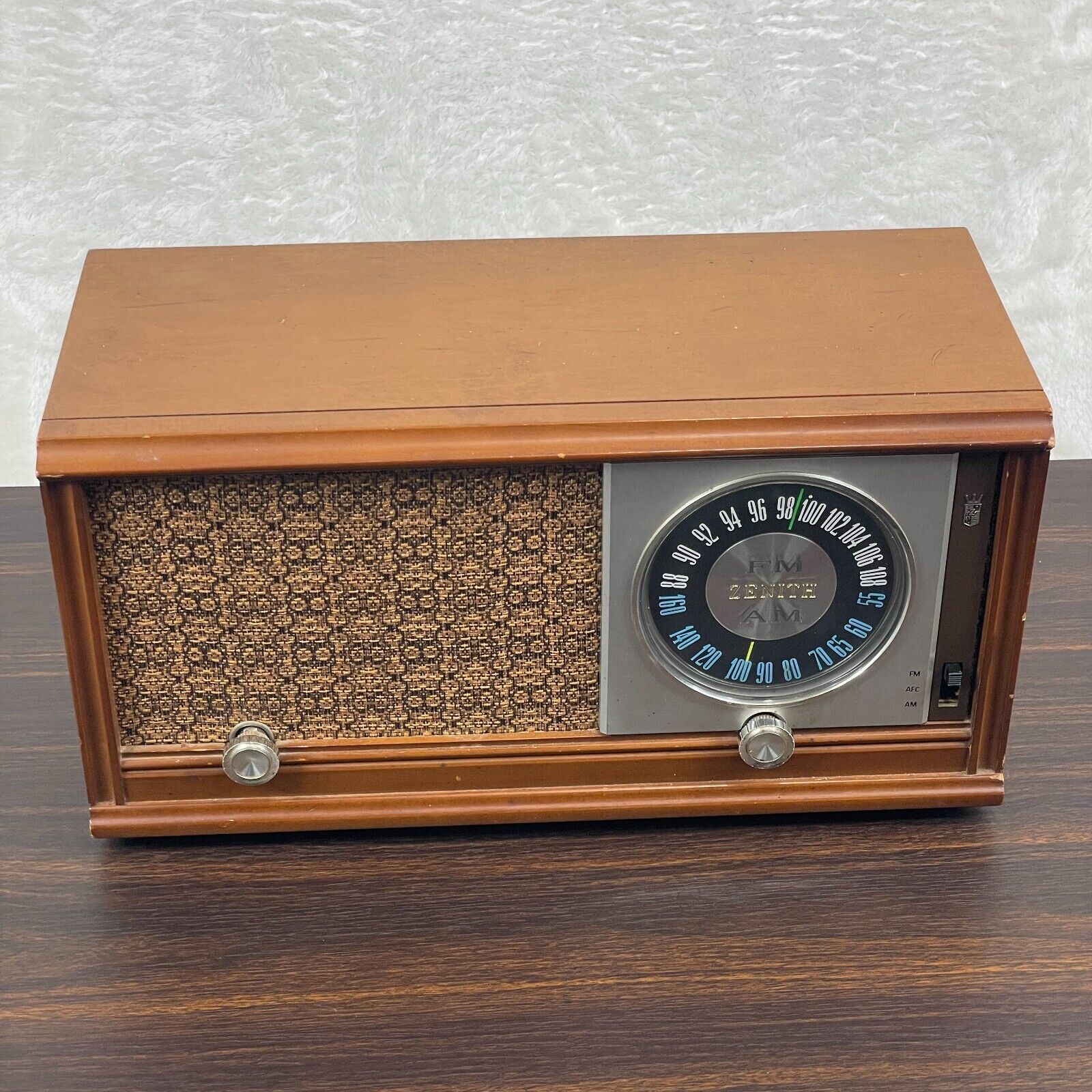 Zenith AM/FM Radio Model X323 AM FM 1950s Tube Radio - Working / Clear Sound
