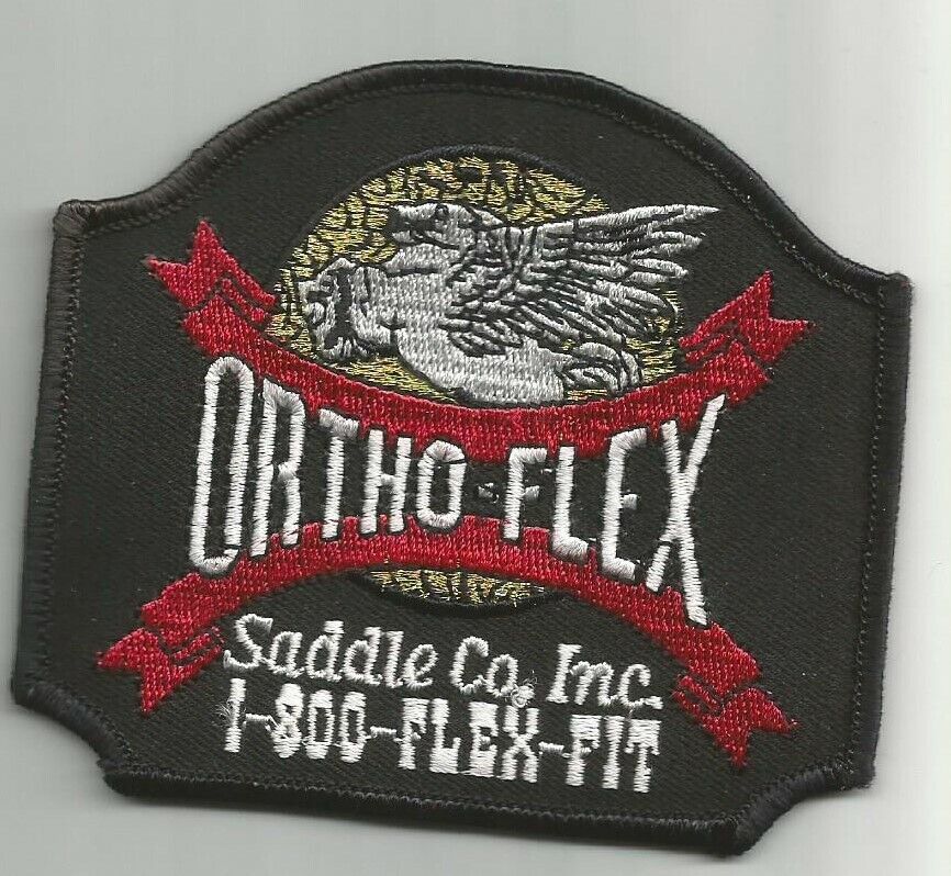 Ortho-Flex Saddle Co Inc advertising patch 3-1/2 X 4 #6130