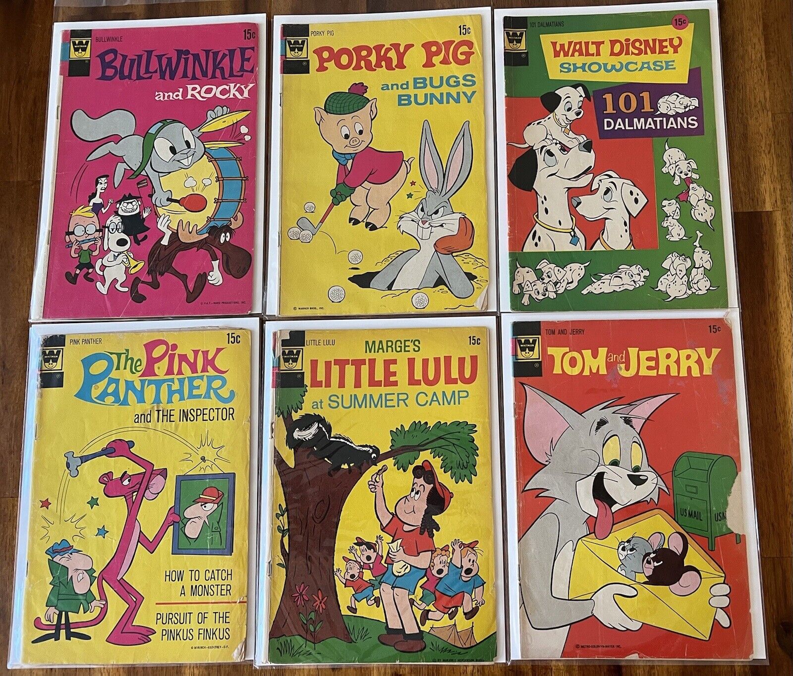 1972 Whitman Comic lot (10) Mickey Mouse Walt Disney Bullwinkle
