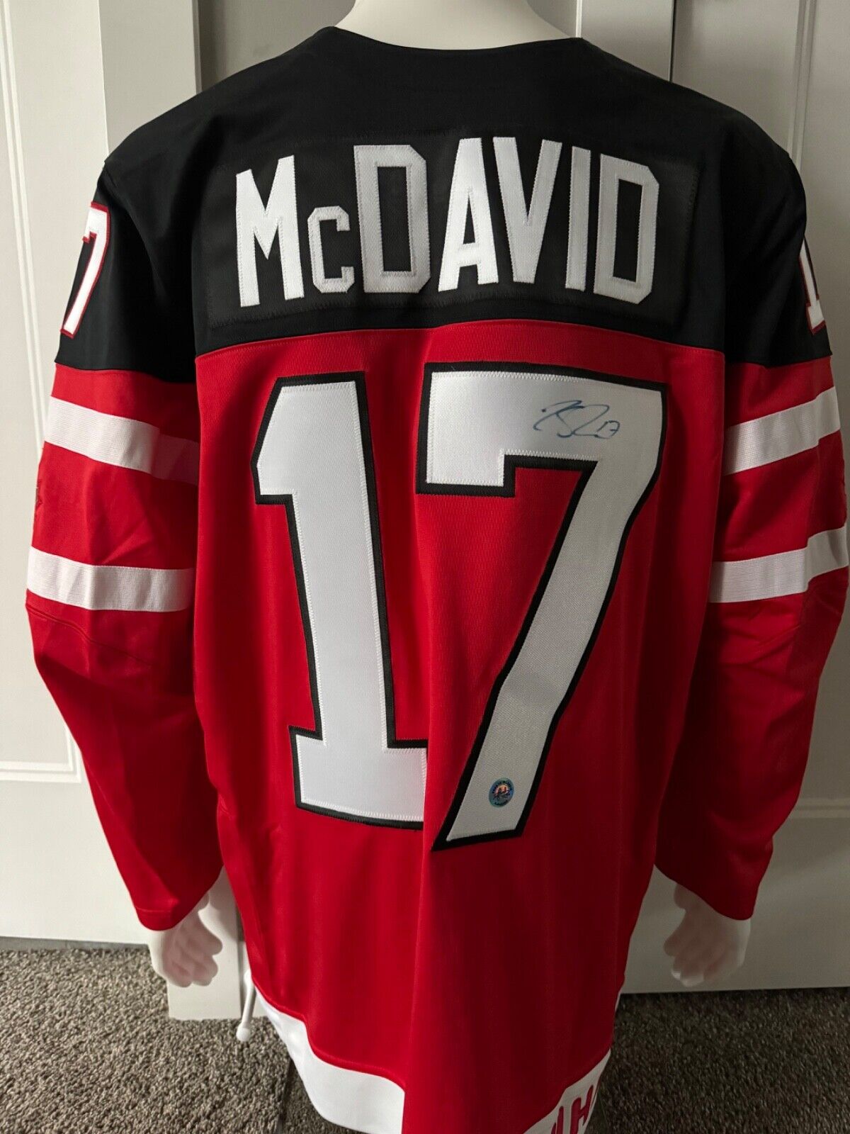 Connor McDavid Signed Team Canada World Junior Championship Jersey
