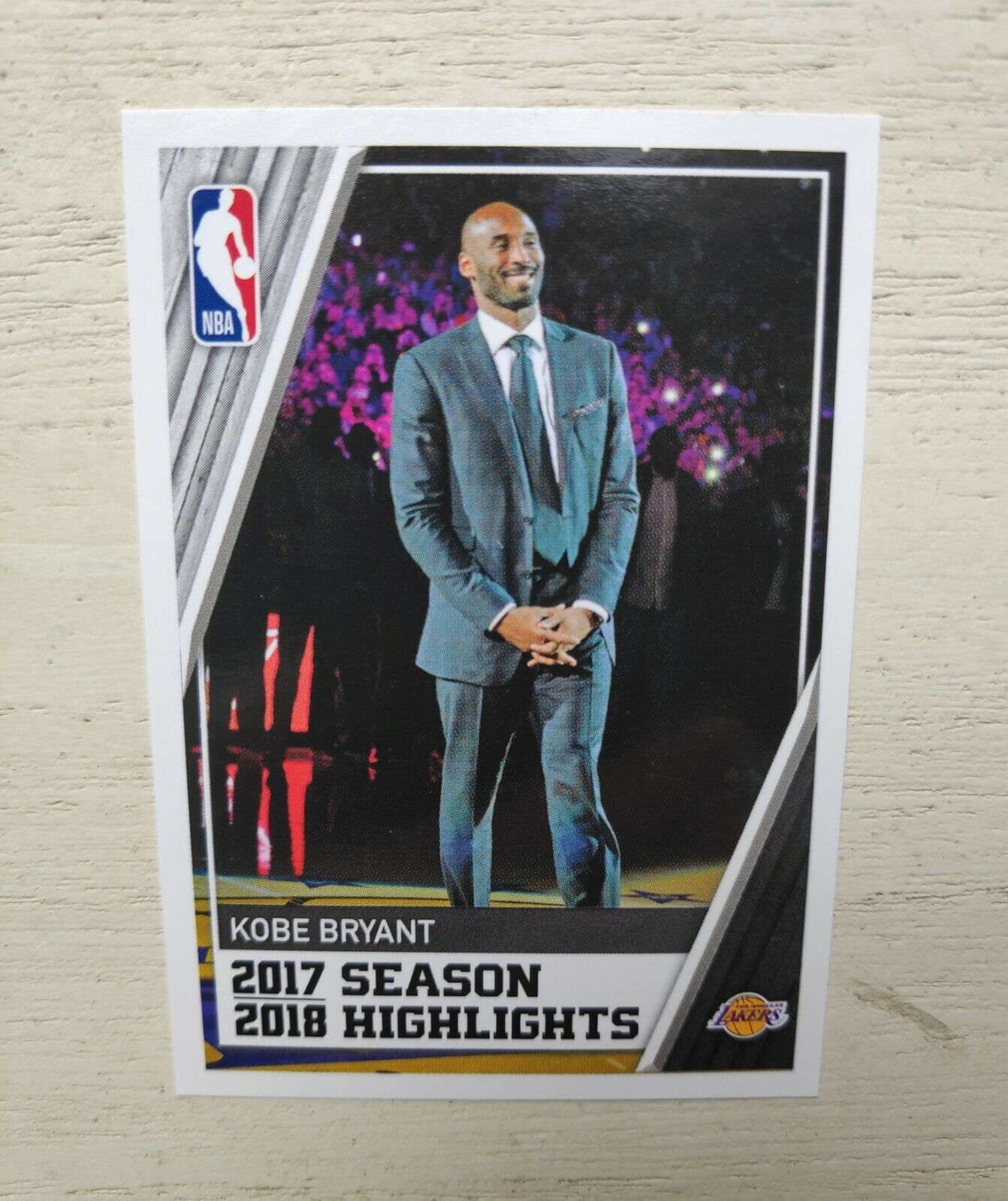 2018 Panini Kobe Bryant NBA 2019 Los Angeles Lakers 2017 2018 Season Highlights