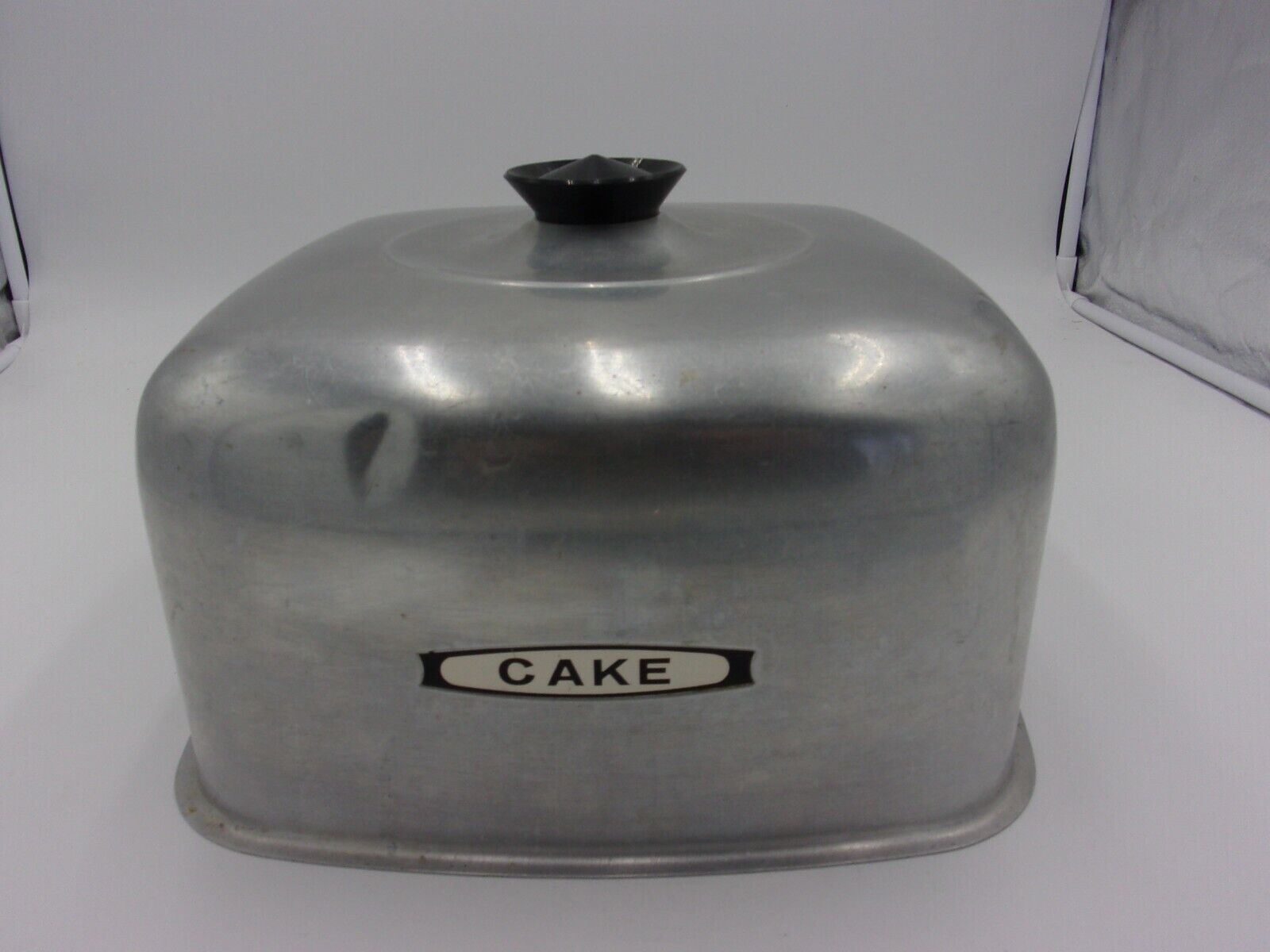 Metal Square Cake Cover Vintage Cover Only Has Dent See Pictures