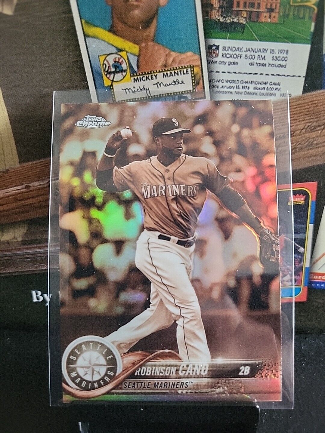 2018 Topps Chrome Robinson Cano Sepia Refractor #52 Seattle Mariners 🔥