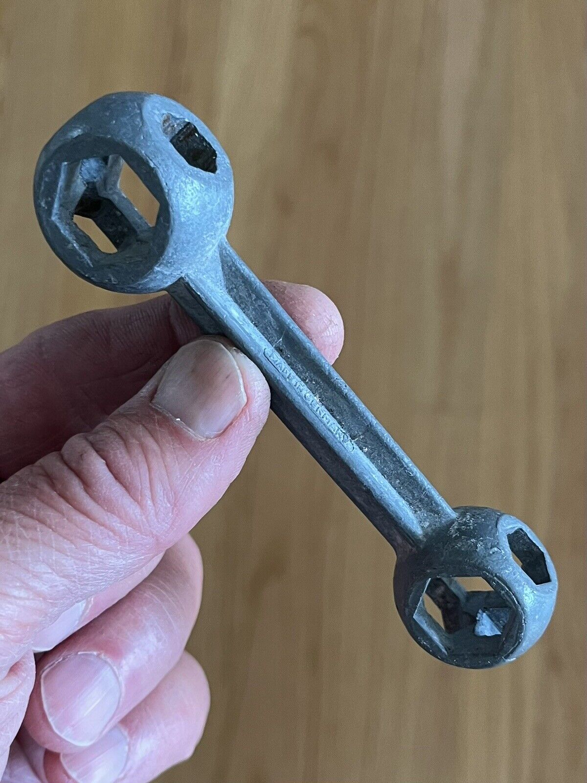 Vintage 10-in-1 Dog Bone Hex Nut Wrench  ( Made In Germany )