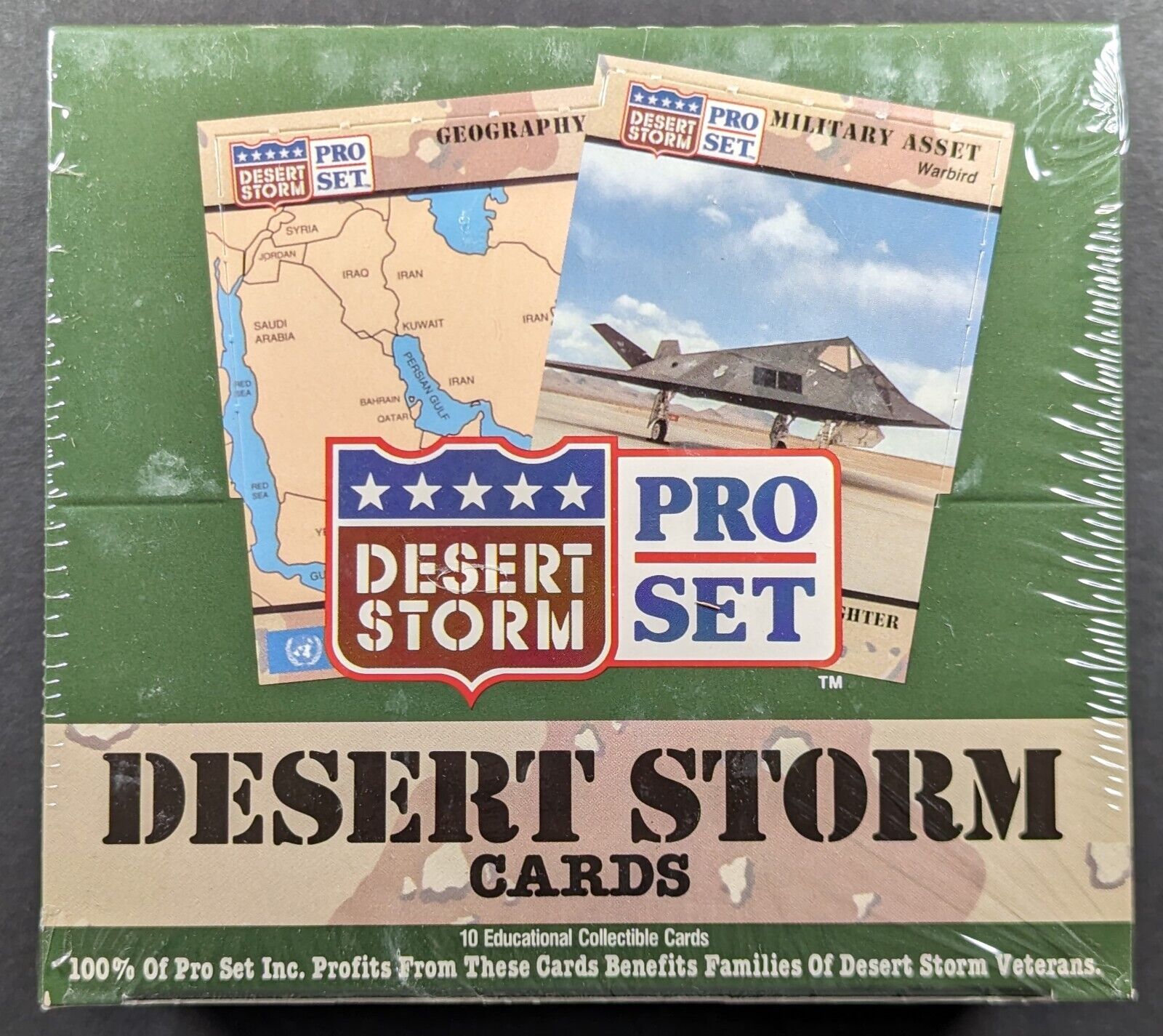 Vintage 1991 Desert Storm Pro Set Sealed Card Box (36 Packs)