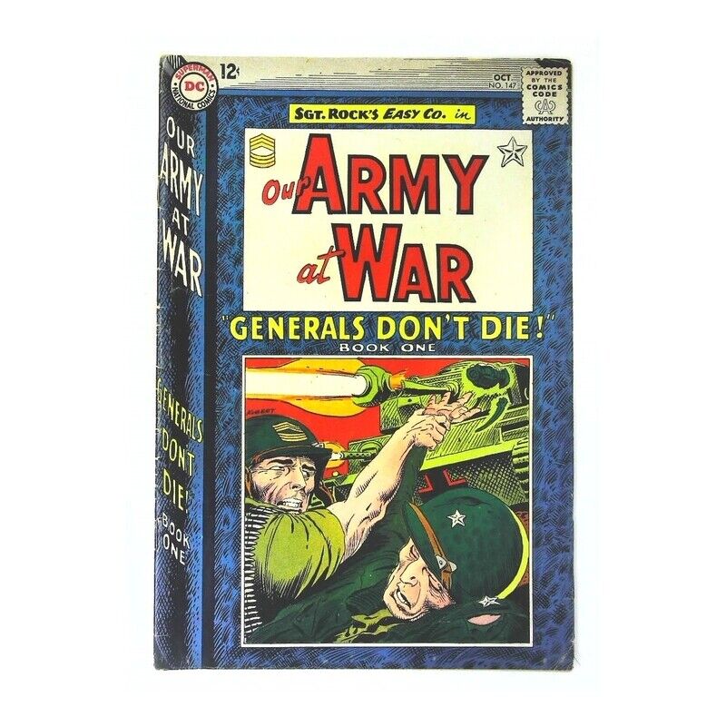 Our Army at War (1952 series) #147 in Very Good minus condition. DC comics [t}