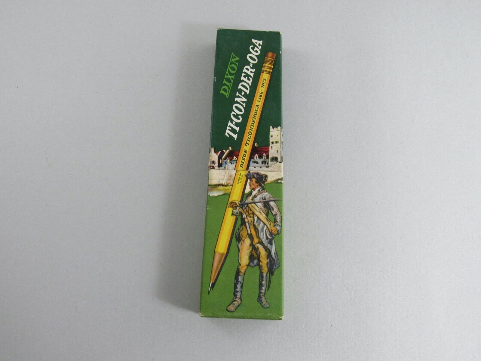 Vintage Dixon Ticonderoga #2 Pencils 1 Doz.Pre WWII #1386