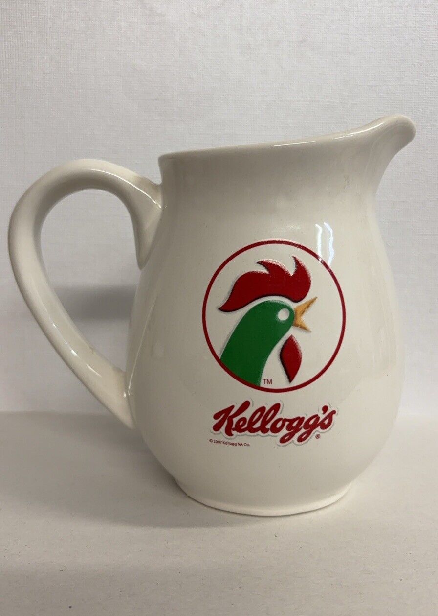 Vintage Kellogg’s  White Pitcher 2007 Collectable Pot Sherwood Brands