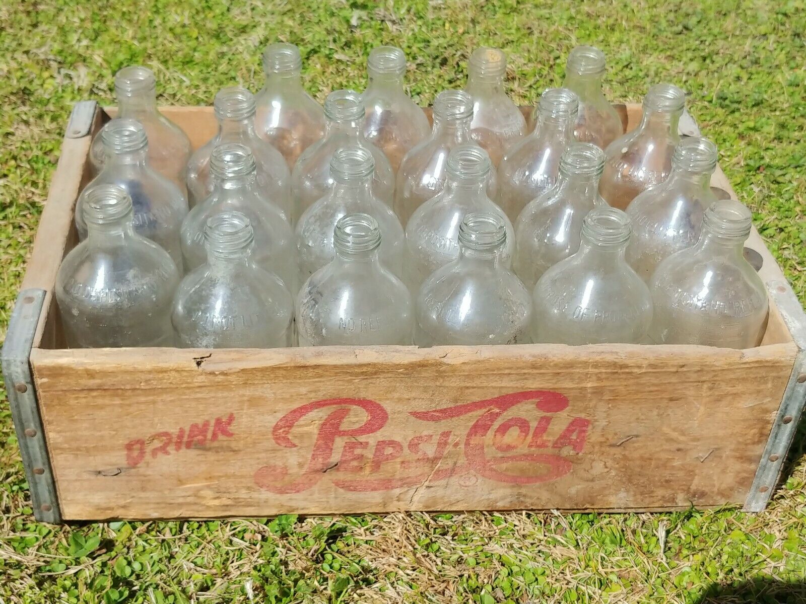 50's-60's Pepsi Glass Bottles Collectible Antique 